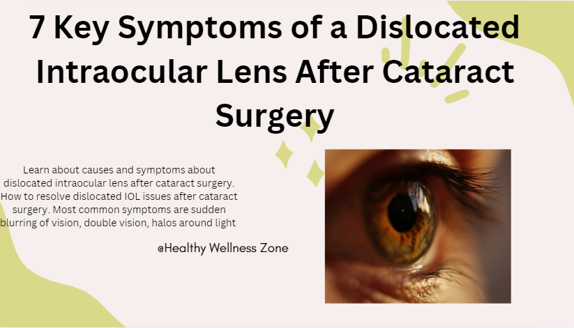 7 Key Symptoms of a Dislocated Intraocular Lens After Cataract Surgery